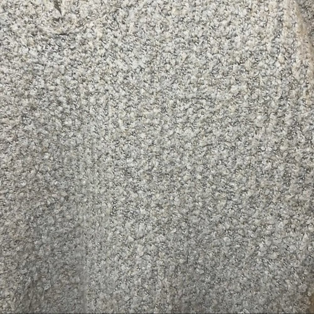 Urban Outfitters Oversized Ribbed Sweater 1/4 Zip Pullover Cream Women Size S - Picture 5 of 6